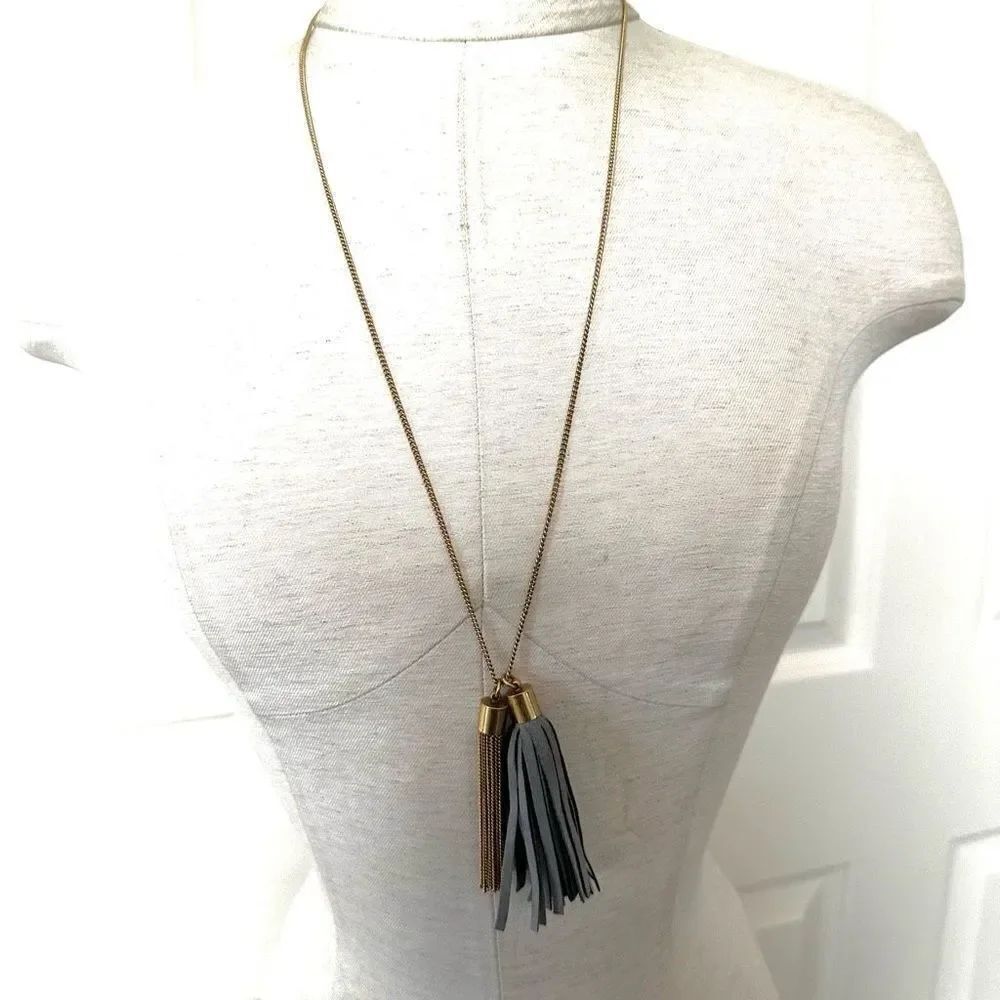 J.Crew double tassel necklace